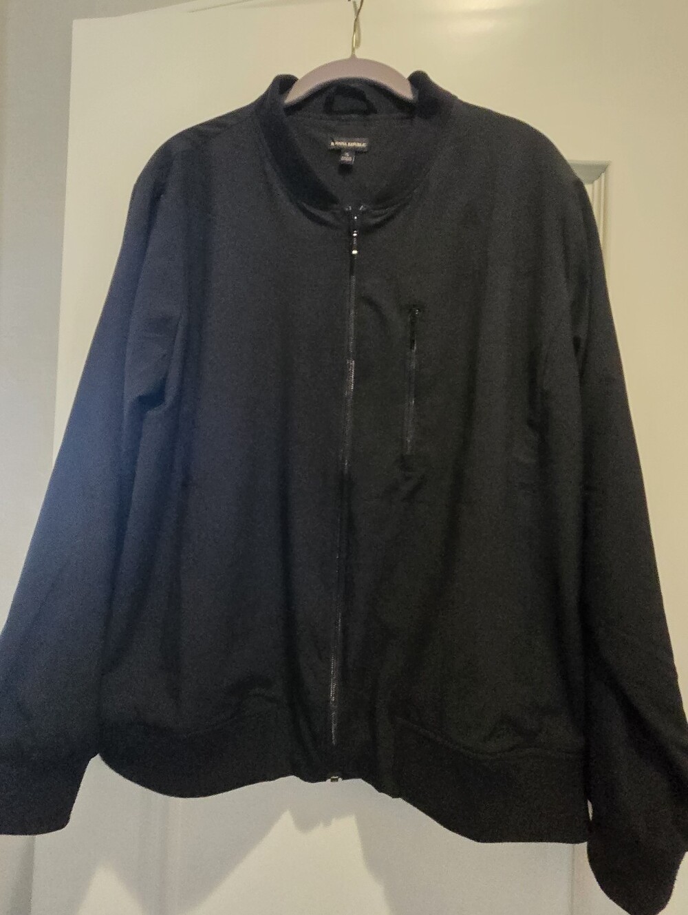 Banana Republic Women's Black Zippered Jacket, Size XL